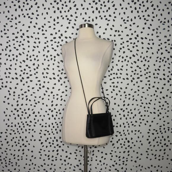 La Regale Handbags - La Regale Black Satin Mini Bag